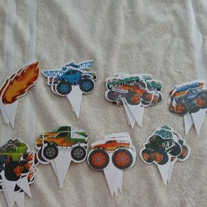 Monster Truck Cupcake Toppers